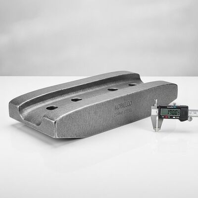 Chất lượng Kobelco Excavator Double Grouser Track Shoe Assembly đúc 25MnB thép 190mm Pitch Undercarriage phần nhà máy